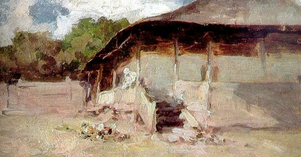 House in rural area by Nicolae Grigorescu